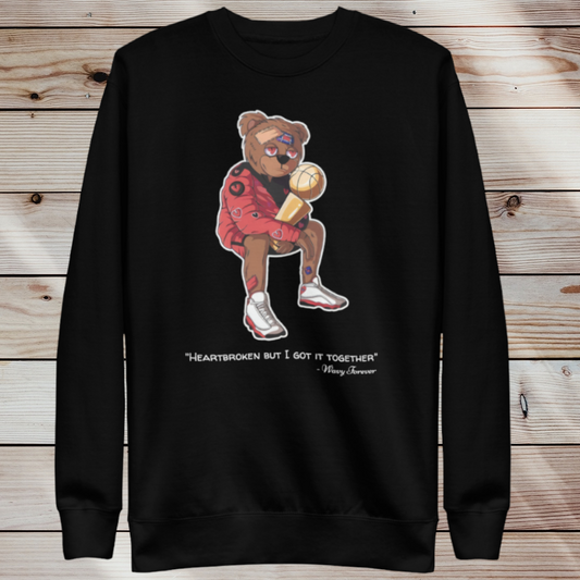 Wavy Heartbroken Bear Sweatshirt