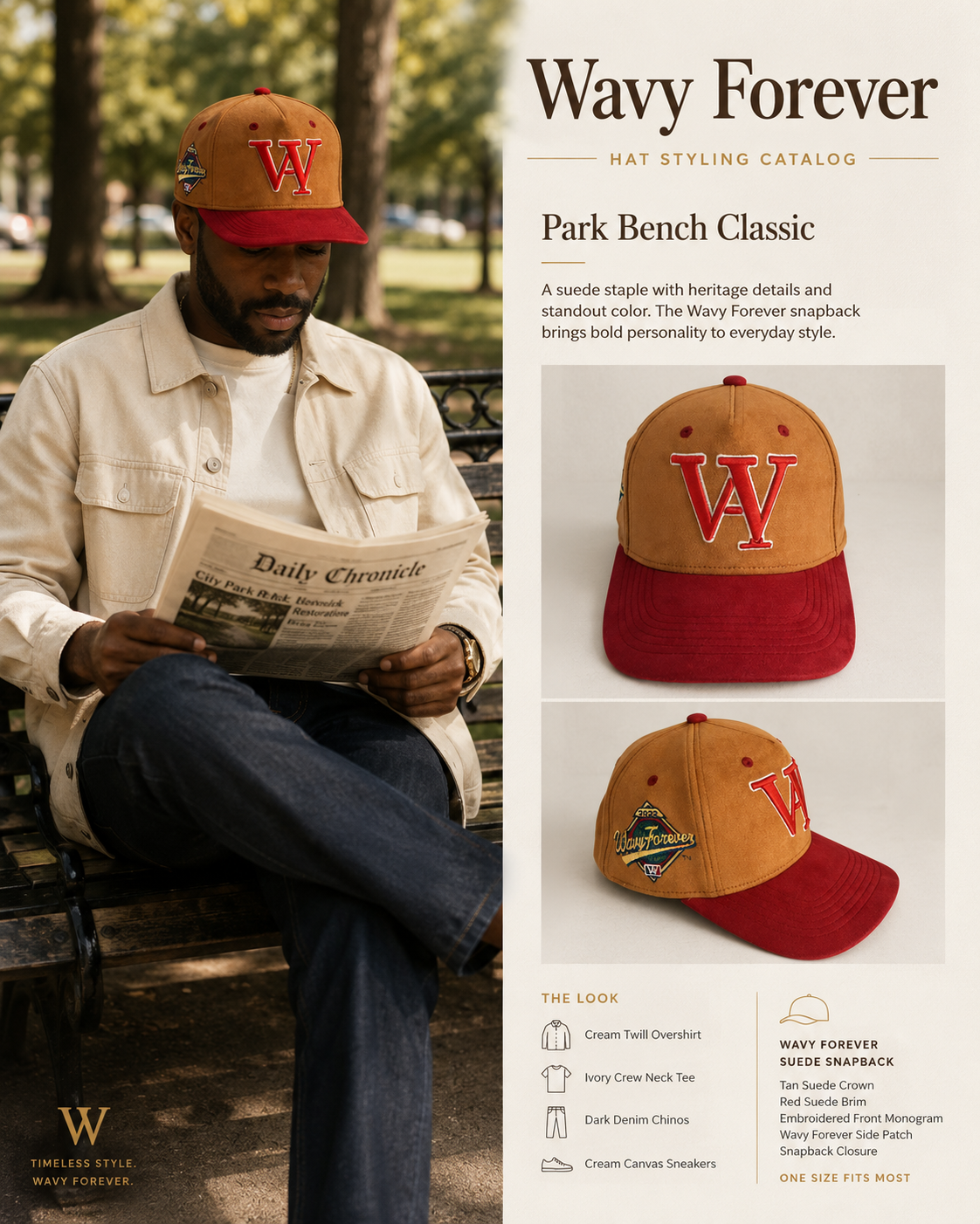 BROWN/RED SUEDE SATIN LINED SNAPBACK