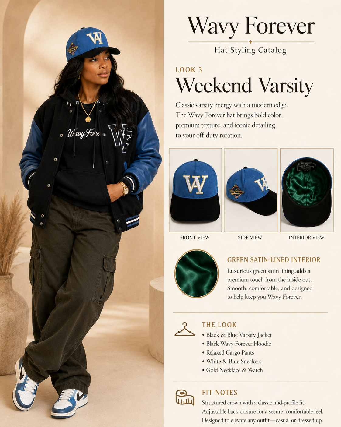 Royal Blue Suede Satin Lined Snapback Blue/Gold/Black