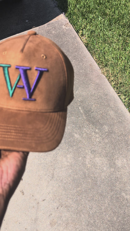 Mardi Gras SUEDE SATIN LINED SNAPBACK